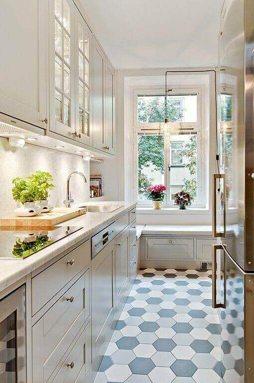 We found numerous long narrow kitchen layout ideas, and there are probably more available online. For more go to thekitchenvibe.com