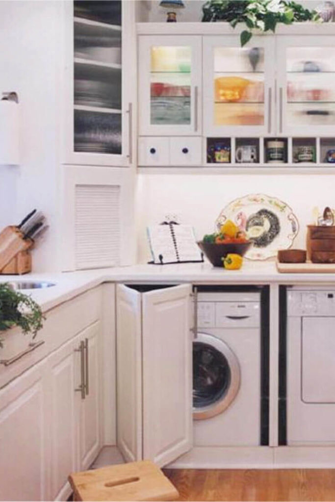 25 Useful Laundry in Kitchen Design Ideas