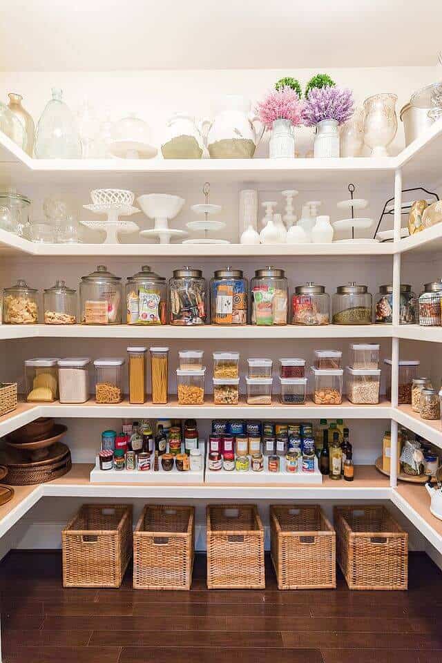 Minimalist Small Kitchen Closet Organization Ideas with Simple Decor